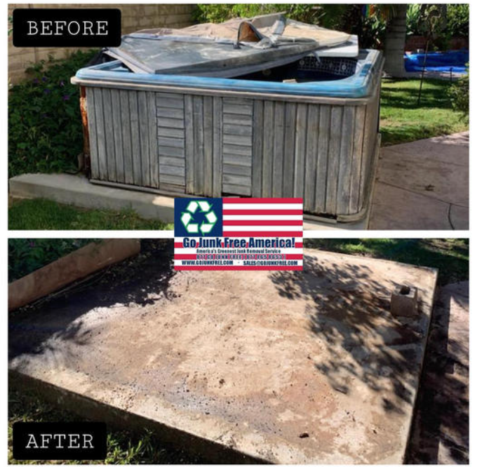 spa and hot tub removal